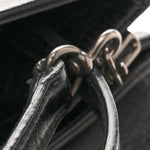 Vitello Shine Crystal Shoulder Bag Black