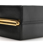 Shiny Calfskin Lana Triomphe Minaudiere Black