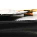 Vitello Cruise F is Fendi Bi-Color FF 1974 Embossed Medium Envelope Wallet On Chain Black Maya