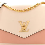 Soft Calfskin Mylockme Chain Bag BB Rose Trianon Quartz