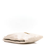 Lambskin Matelasse Monogram Medium Jamie 4.3 Pochon Blanc Vintage