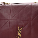 Lambskin Matelasse Monogram Large Jamie 4.3 New Dark Bordeaux