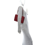 Caviar Quilted Flap With Chain Red