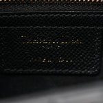 Grained Calfskin Saddle Bag Black