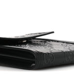Calfskin GG Tennis Embossed Messenger Bag Black