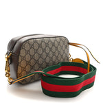 GG Supreme Monogram Web Neo Vintage Shoulder Bag Beige New Acero Crop