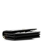 Caviar Quilted Mini Wallet On Chain WOC Black