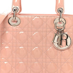 Patent Cannage Medium Lady Dior Light Pink
