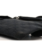 GG Monogram Double Pocket Belt Bag Black