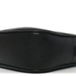 Pebbled Calfskin Small Soho Disco Bag Black