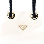 Re-Nylon Triangle Mariner Small Bucket Bag White Baltico