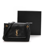 Lambskin Quilted Monogram Mini Nolita Black