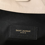 Lambskin Matelasse Monogram Medium Jamie 4.3 Pochon Blanc Vintage