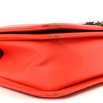 Lambskin Chevron Quilted Medium Boy Flap Red