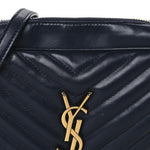 Calfskin Matelasse Monogram Lou Camera Bag Deep Marine