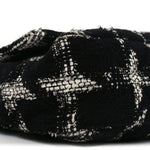 Tweed Quilted Maxi Chanel 19 Flap Black White
