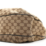 Monogram Large New Ladies Web Hobo Dark Brown