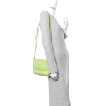 Nappa Intrecciato Small Camera Bag Acid Kiwi