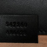 Calfskin Matelasse Mini GG Marmont Top Handle Shoulder Bag Black