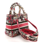 Canvas Embroidered Butterfly Print Medium Lady D-Lite  Multicolor