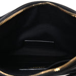 Grain De Poudre Chevron Monogram Large Bill Pouch Black