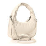 Nappa Soft Padded Mini Bag White