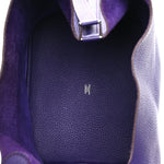 Taurillon Clemence Picotin Lock 26 GM Iris
