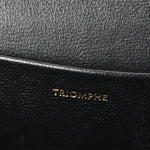 Shiny Calfskin Triomphe Shoulder Bag Black