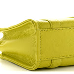 Grained Calfskin Micro The Tote Bag Citronelle