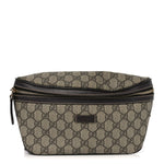 GG Supreme Monogram Belt Bag Dark Brown