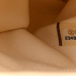 Caviar Lizard Quilted Medium Coco Handle Flap White