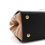 Calfskin Mega Check Small Banwell Tote Black