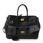 Smooth Calfskin Small Bel Air Carry All Bag Black