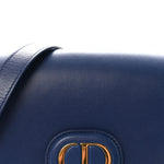 Box Calfskin Medium Bobby Flap Blue