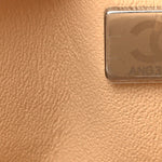 Caviar Quilted Small Double Flap Beige