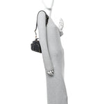 Calfskin Monogram Embossed Utility Crossbody Black