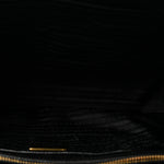 Saffiano Medium Galleria Double Zip Tote Black