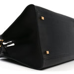 Polished Saddle Calfskin Soft Margaux 12 Black