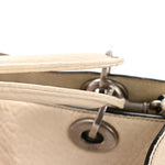 Canyon Grained Lambskin Large Lady Dior Off White