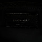 Lambskin Quilted Monogram Monochrome Medium Loulou Puffer Chain Satchel Black