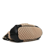 Diamante Medium Sukey Top Handle Bag Beige Black