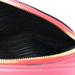 Saffiano Lux Odette Crossbody Magenta
