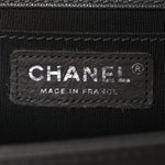 Caviar Quilted Medium Boy Flap Dark Grey