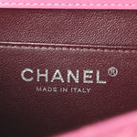 Lambskin Quilted Medium Crossing Times Flap Pink