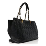 Caviar Quilted XL Grand Shopping Tote GST Black