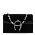 Velvet Super Mini Dionysus Shoulder Bag Black