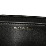 Lambskin Quilted Resin CC Mini Flap Bag Black White