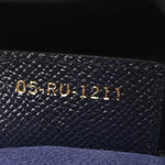 Grained Calfskin Saddle Bag Navy