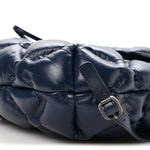 Calfskin Quilted Chesterfield Backpack Blue