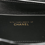 Velvet Quilted Mini Top Handle Flap Black